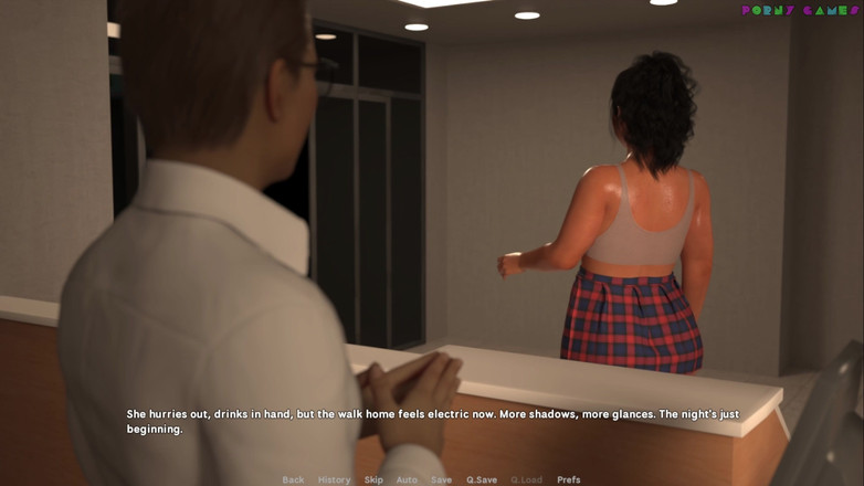 Porny Games: Eksibitionist wife by Wihte Foam - nocny spacer, nagi na ulicach3