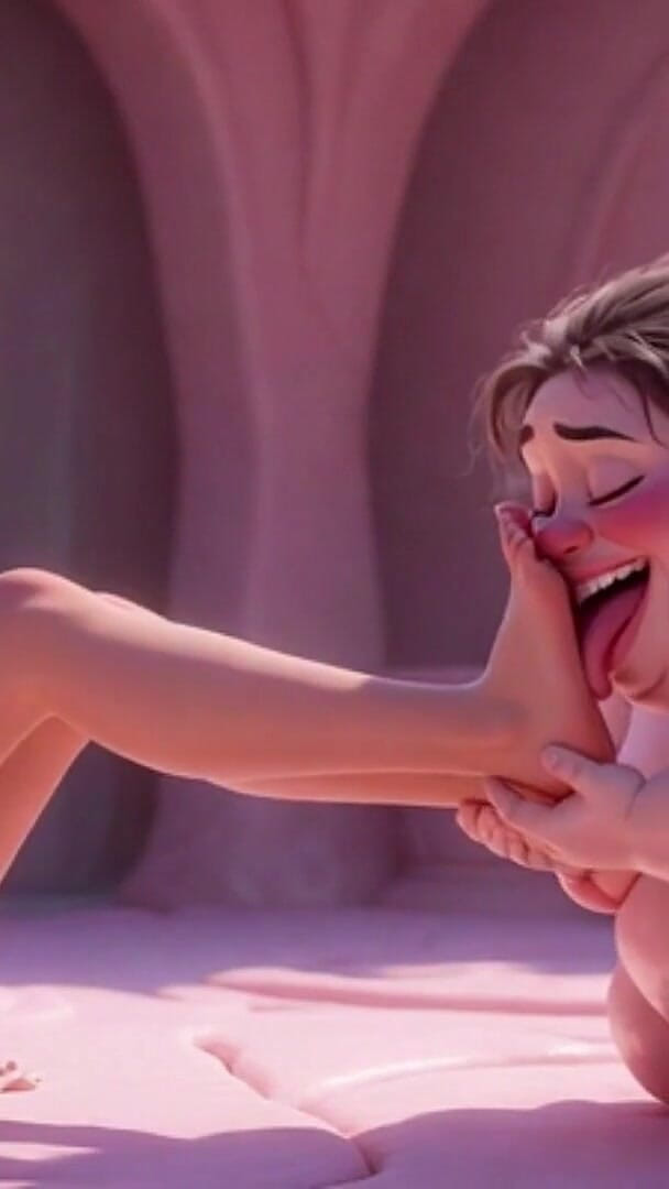 Anime Hentai: 醜い太ったSSBBW屈辱を浴びて舐めた美しいブロンドのミストレスの足