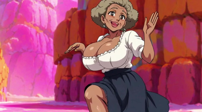 Huge Boobs: Büyük memeli nineler dans animasyonu