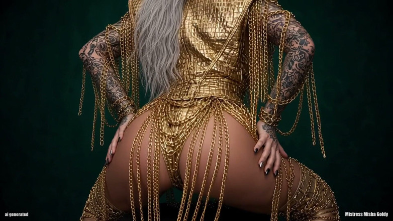 Goddess Misha Goldy: Strivit de călcâiul meu
