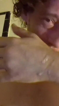 Post-orgasm, Showing Sum Cummblasts; Still Self-cleaning