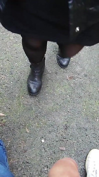 The Teacher Swallows Cock on a Public Street (dick Flash Extreme Public Action!) - Misscreamy