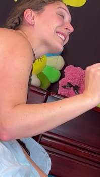 Behind the Scenes of Me Trying My Hardest to Fit This Whole Cock Down My Throat
