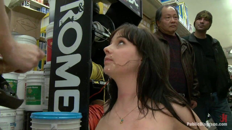 Public Disgrace by Kink: 20 Year Old Slut Gets Used in a Hardware Store