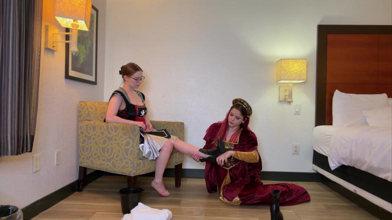 Kink in Time: La devozione del piede medievale di tessa &amp; kat 4k pov ti...