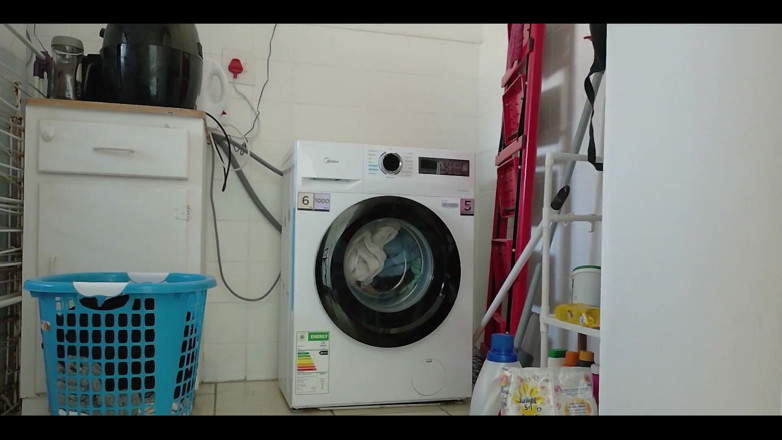Kinky Lyrical: Laundry in Highheels Doing Laundry in Denim Shorts and Pointy...