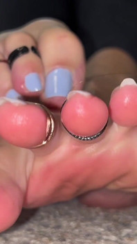 Bratty Foot JOI Upokorzenie Stóp Z Toe Rings by Ivys Feet
