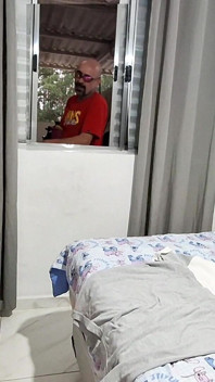Prank with Blindfolded Wife...cuckold Calls Neighbor to Participate.