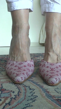 You Stroke Your Cock Inside Your Pants While I Show off My Mules to You!