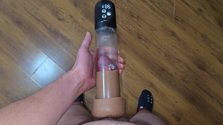 Fap_man93: Dopo L'orgasmo - Pompino Il Mio Cazzo in Una Pompa Del...