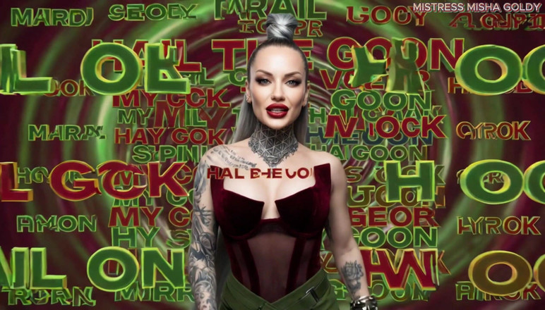 Goddess Misha Goldy: My Goon Cult Initiation: Brain-melt Visual Overload