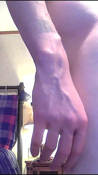 Tattooed BBW deepthroating my cock