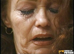 Hot granny gets her hairy pussy satisfied and pumped by a young dude