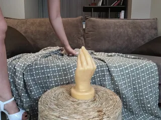 Colossal Hand Buttplug Anal and Pussy Full Stuffing