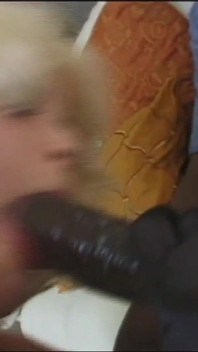 Hot Blonde in Sexy Lingerie Gets Fucked by a Big Black Cock