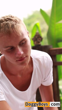 An Exotic Oil Massage by a Jungle Hotel Service Boy