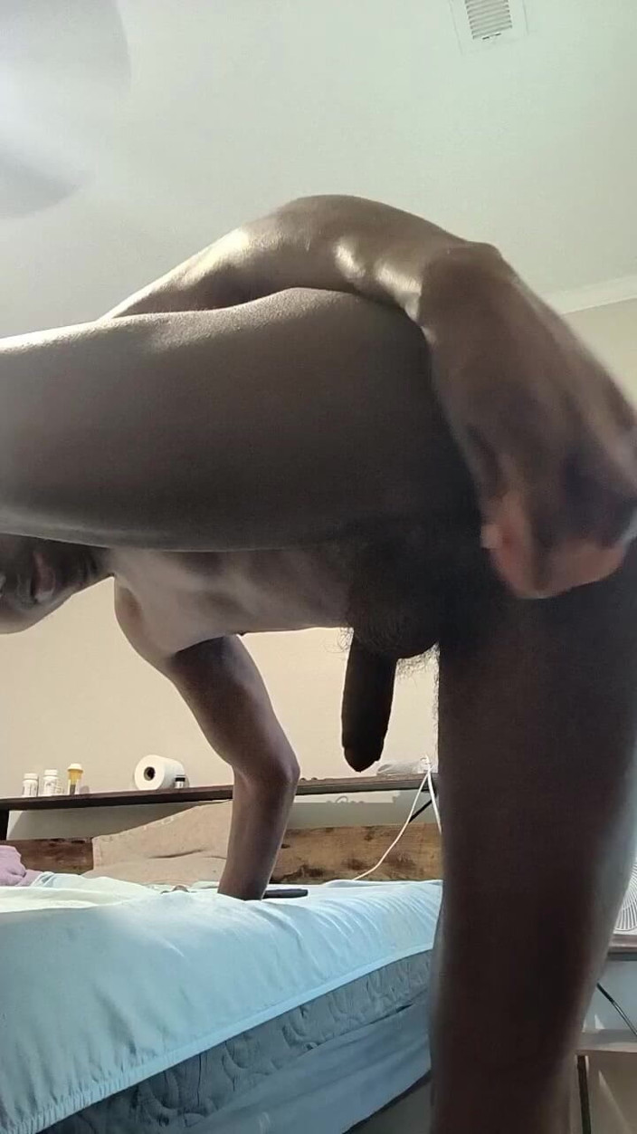 DaBlackFemboy: Femboy BBC Dildo Hands Free Cumming and Creamy Orgasms
