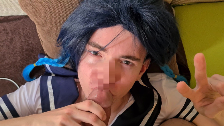 Prettyboi2000x: Sürtük venti şişman yarağı emiyor ve ağzına ateşli döl alıyor - prettyboi2000x