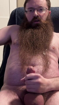 Bearded Cub Big Cumshot