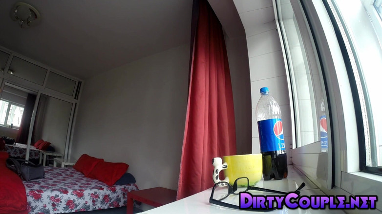 Dirty Couple: Panty and Bra Blowjob, Footjob and Fuck, Cumshot on Pantyhose -...