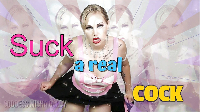 Goddess Misha Goldy: Стільки чоловіків хотіли б використати твій рот! Припиніть мріяти - смокчи справжній член!