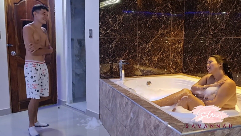 Savannah Watson: Couple Having Sex in the Jacuzzi in Their Parents' Master...