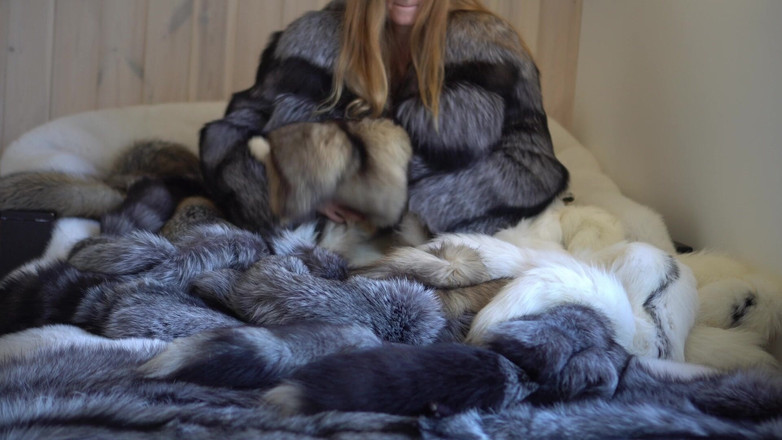 Ruda Cat: Bermain dan mengusik dengan banyak bulu! Melancap dalam kot bulu