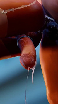 Roztomilá dickgirl anální šukání ve stoje