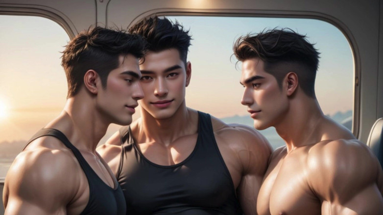 Real narrated fantasy Hentai: Dangerous Gay Anal Sex on a Stuck Cable Car. Cumming...