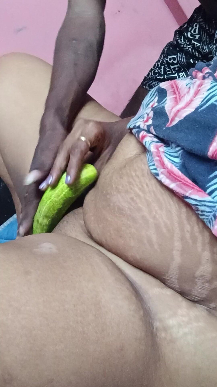 Reshmahotever: My Wife Hot Cucumber Fingering and Fuck My Dick