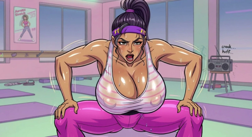 AI Porn: Sweaty Stretching Animations