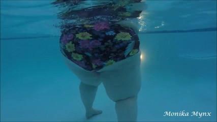 BBW Pleasures: SSBBW walk and swim in pool