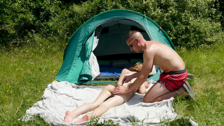 Peaches and Bananas: Czech BDSM - Casey outdoor fucking