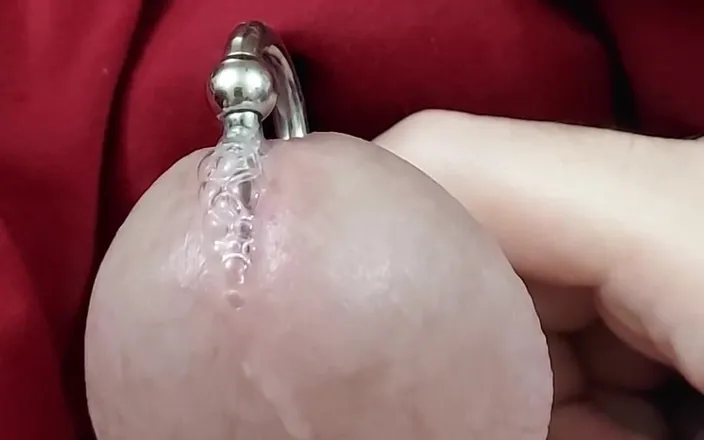 CosmicKastaway: Jerking off My Prince Albert Cock