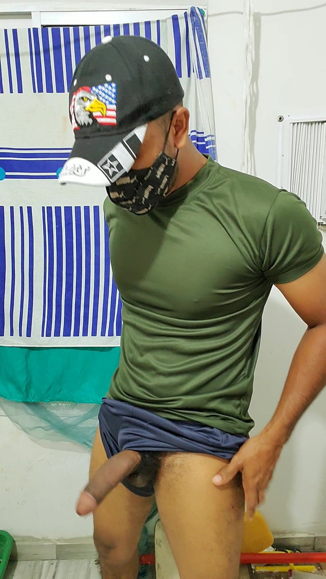 Indian Military Male Jerks His Cock (Paulo Burrinho)