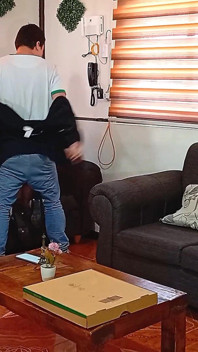 Housewife Pays Pizza Delivery Guy with Her Pussy Fucking