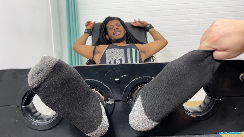 Ticklish Chubs: J Finally in the Tickle Chair
