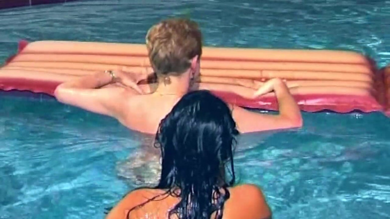 EroticOnlyClips: Pool Golden Shower Gangbang - Mature Slut Drenched Everywhere