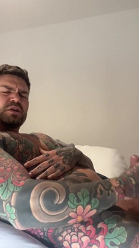Handsome Masturbates on His Bed