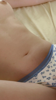 Asian Stepdaughter Lets Me Rub Her Wet Panties Then Fuck Her... Big Cumshot on Pussy