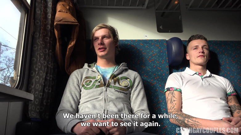Czech Gay Couples: Cupluri homosexuale cehe 4 Băieței în tren - speed Bang și Anal Cherry Pop