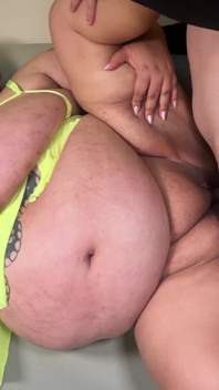 Huge Boobs & Belly Babe Loves Drinking His Coffee with Cream
