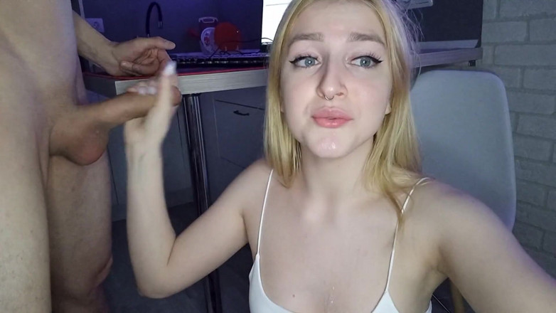 KissAllisse: Unexpected Cum in Throat. He Promised to Cum on the...