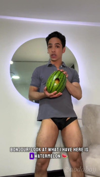 Fucking Watermelon and Creampie