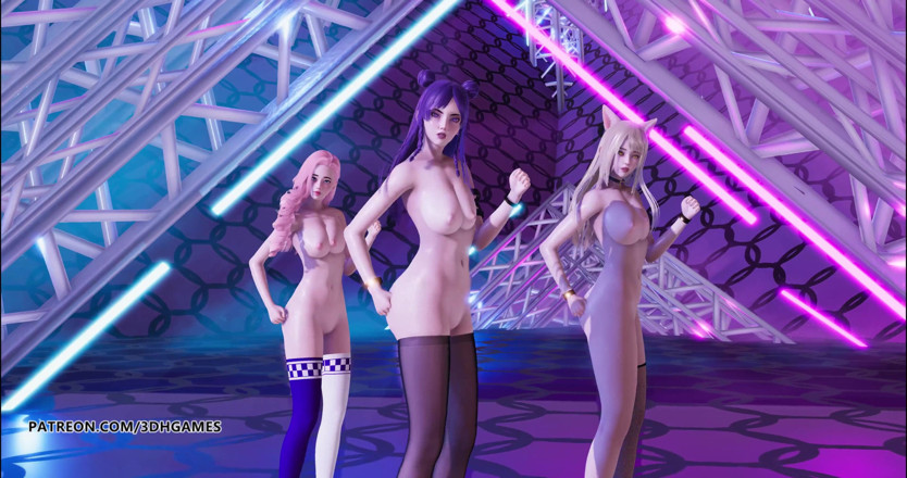3D-Hentai Games: Twice - Breakthrough naked dance Ahri Kaisa Seraphine league of legends...