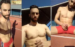 Eu me masturbo na pista de corrida