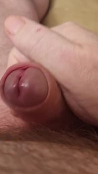 Daddy Lies Down and Jerks His Cock Until He Orgasms Loves to Play with His Cock While I Watch.