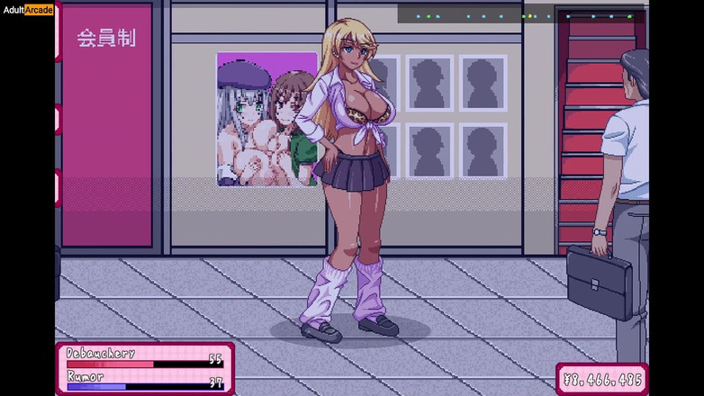 LewdArcade: Sletleraar naakt in openbare straat - miss Kyoko wil het doen [deel 05]