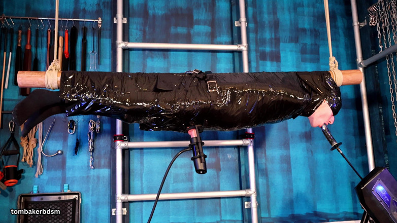 TomBakerBDSM: Suspended, Milked and Throat Fucked in Bondage 4K