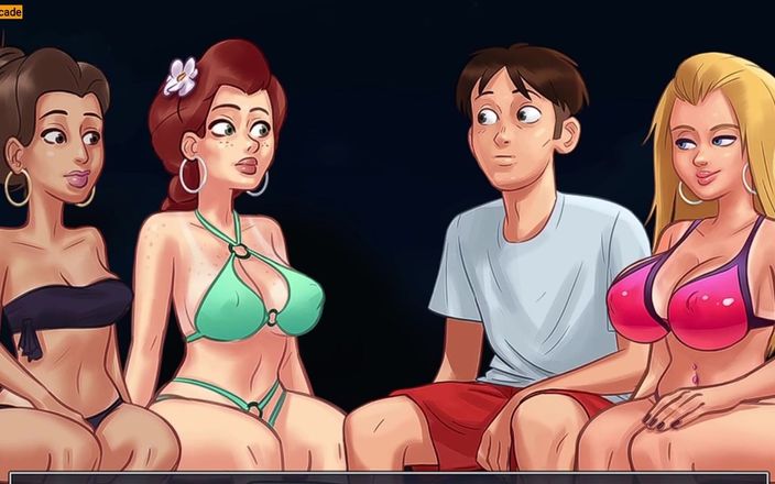 LewdArcade: Summertime saga cookie jar - Becca alle seksscènes collectie [16:9 resolutie]